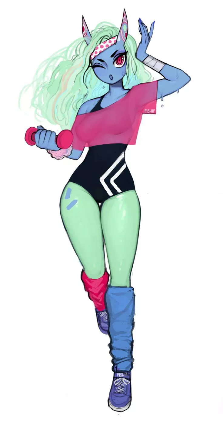 She's very into fitness~