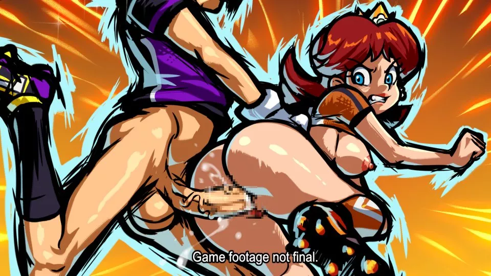 Waluigi smashing Daisy (Bapache)