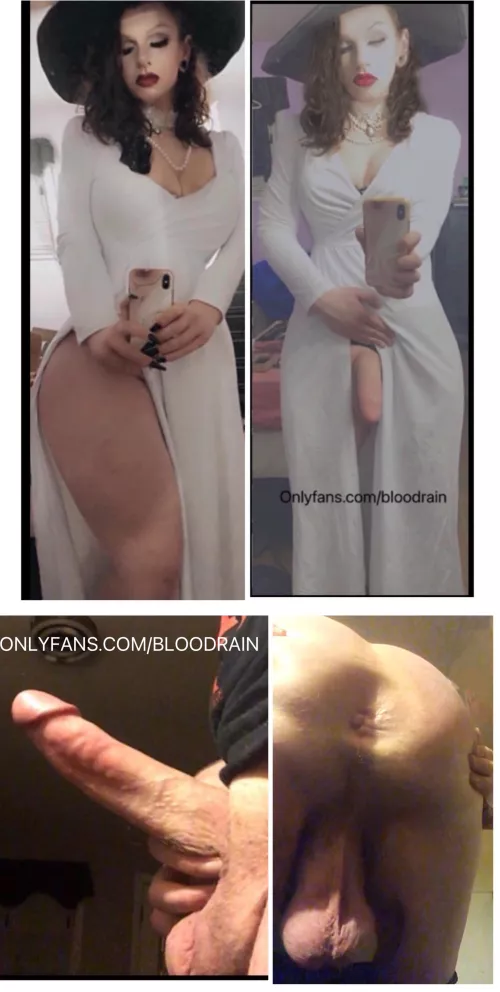 Would you suck a thicc Goddess’s throbbing cock, big full balls, and eat and fuck my phat ass? ;p