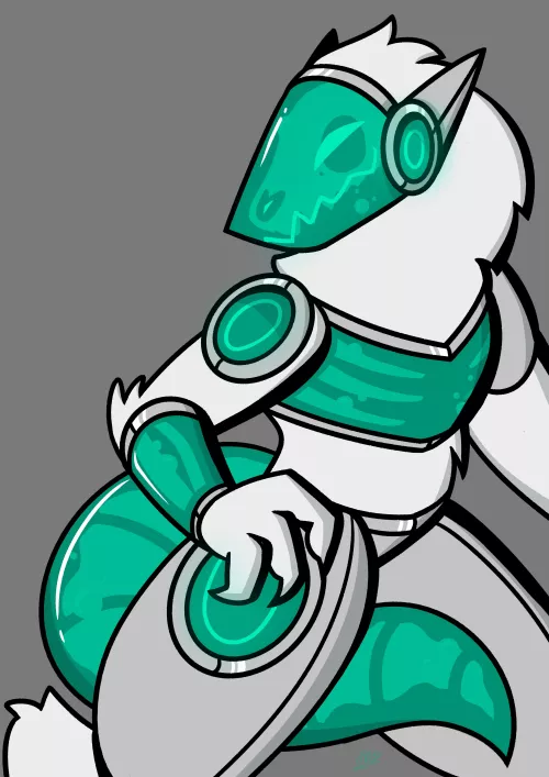 I felt like drawing a spooky protogen.