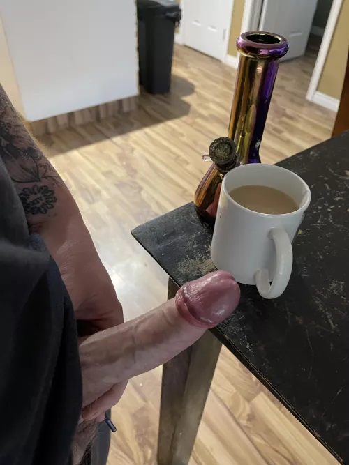 Mm[m] weed and coffee is the best way to start the morning.Cheers to the weekend !