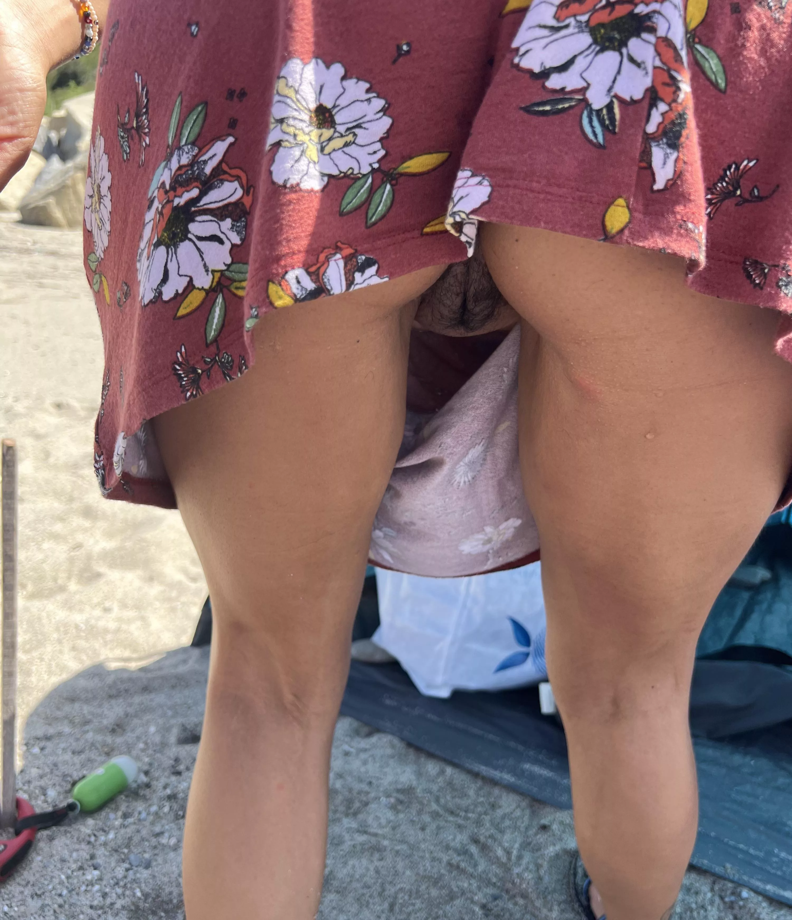 At beach