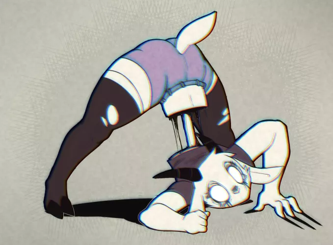 I found the artist. See this Ghost goat's attempt (@Psy-goat) (Twitter)