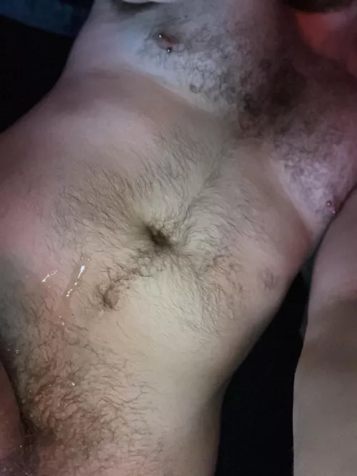 Just came nice and hard all over myself after a nice long edging session 😈🍆💦