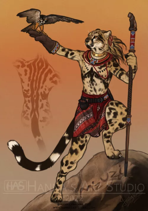 M'zuzi - New Character Design made by me, available on my FA