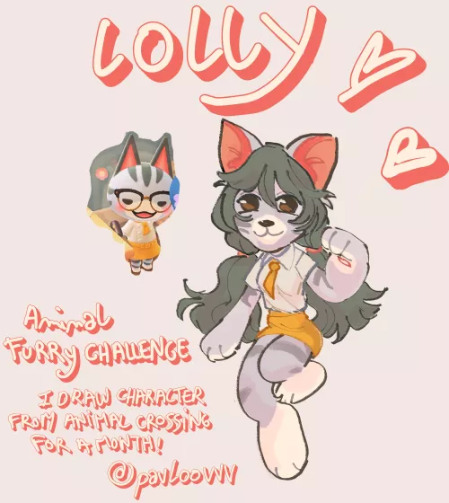 This month i challenge myself by drawing animal crossing characters, here is the first one !!! feel free to sugest me the next one :3