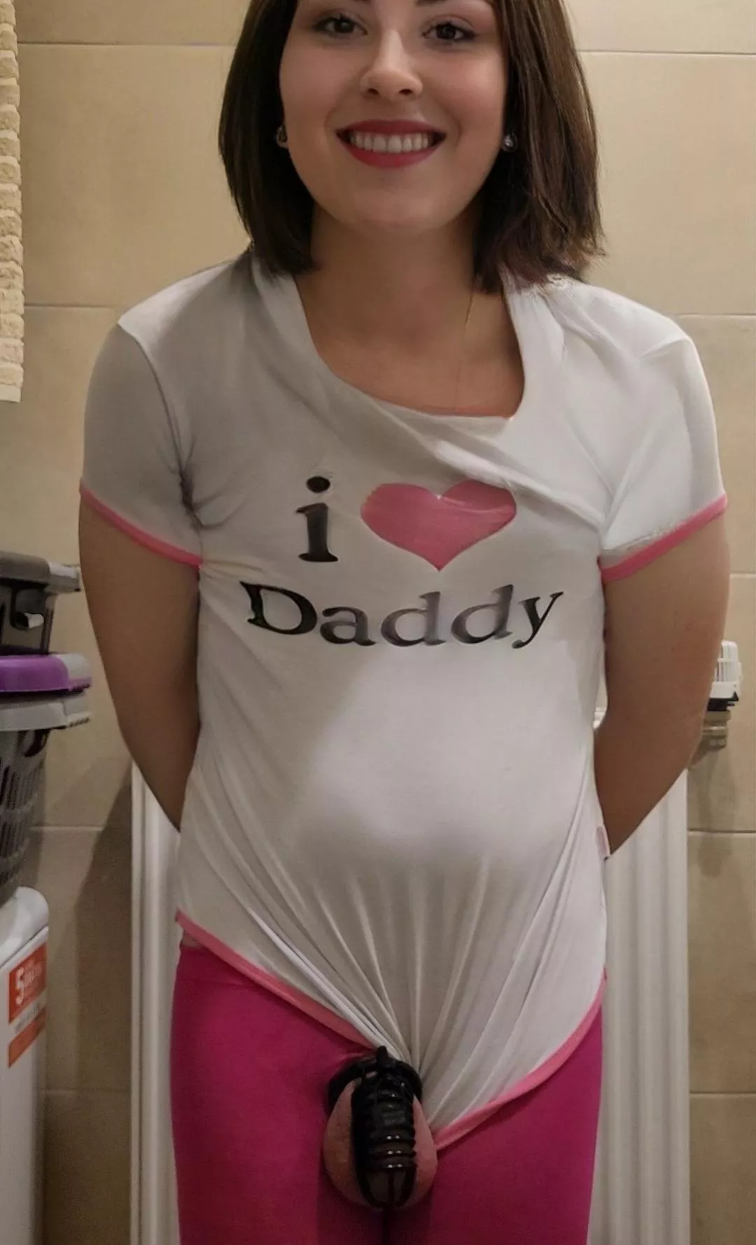 today, my aunt caught me dressed and locked like this! i never feel so ashamed and humiliated but this feeling of beeing pathetic.. it was to much for my clit! i was extrem close to squirt in my cage, without any touch today, my aunt caught me dressed and locked like this! i never feel so ashamed and humiliated but this feeling of beeing pathetic.. it was to much for my clit! i was extrem close to squirt in my cage, without any touch