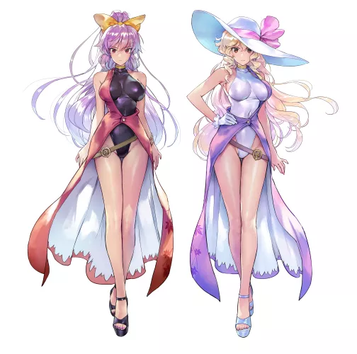 Watatsuki Sisters Swimsuit Beauties ( Matsuda) [Touhou]