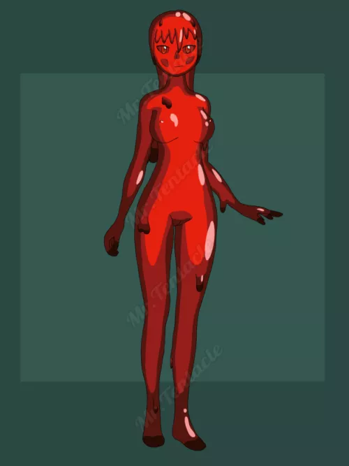 A Slime Girl I made based on the Oblex from D&D