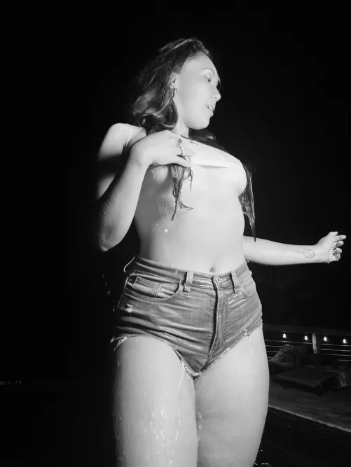 I forget to take my clothes off at the pool but never around you