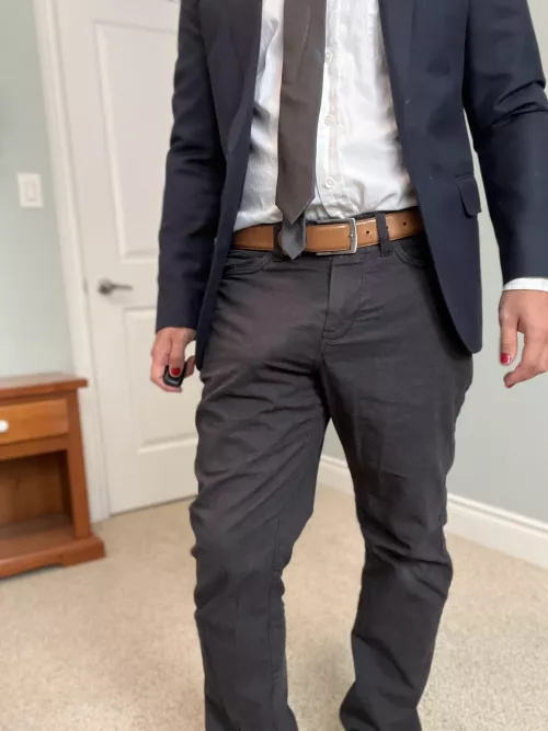 I thought it was gonna rip right through my good work pants.