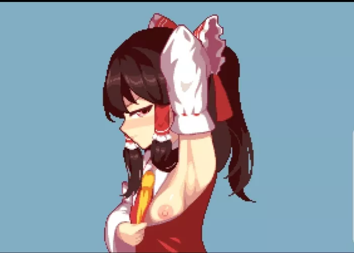 if only stuff like these can happen irl 🤤 (Reimu Hakurei) [フルメロ]