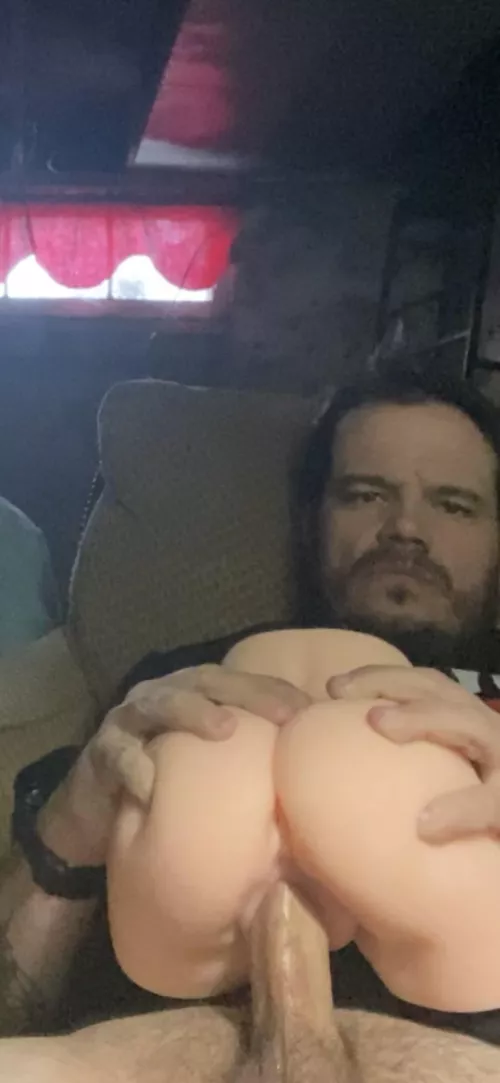 New toy play with daddy’s hard cock. What do you sexy girls think? Enjoy.