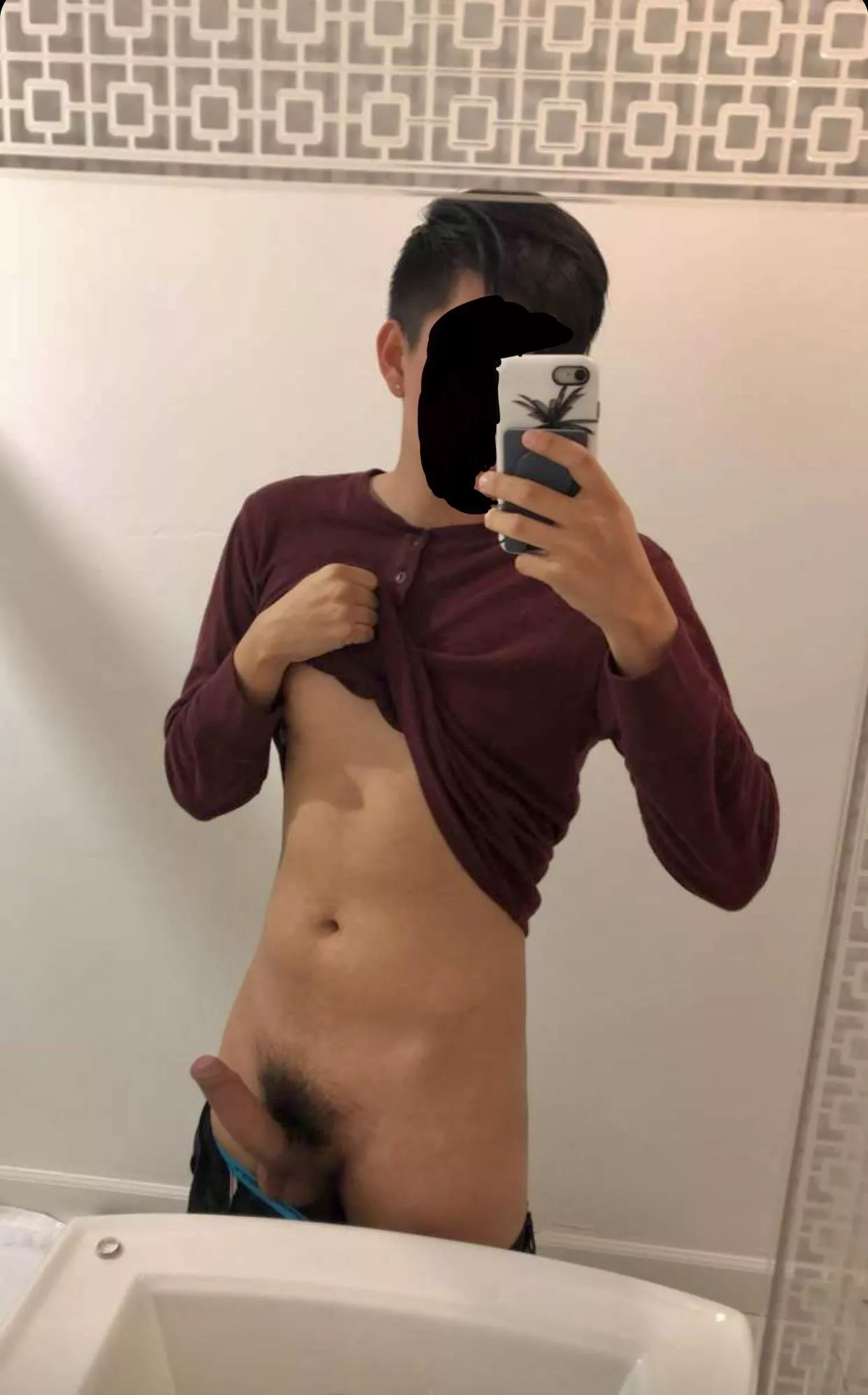 Pic from my vacation, spent most of it giving my partner this big Japanese cock😉