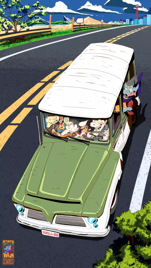 Roadtrip.. (art by @taphenortohgjen)
