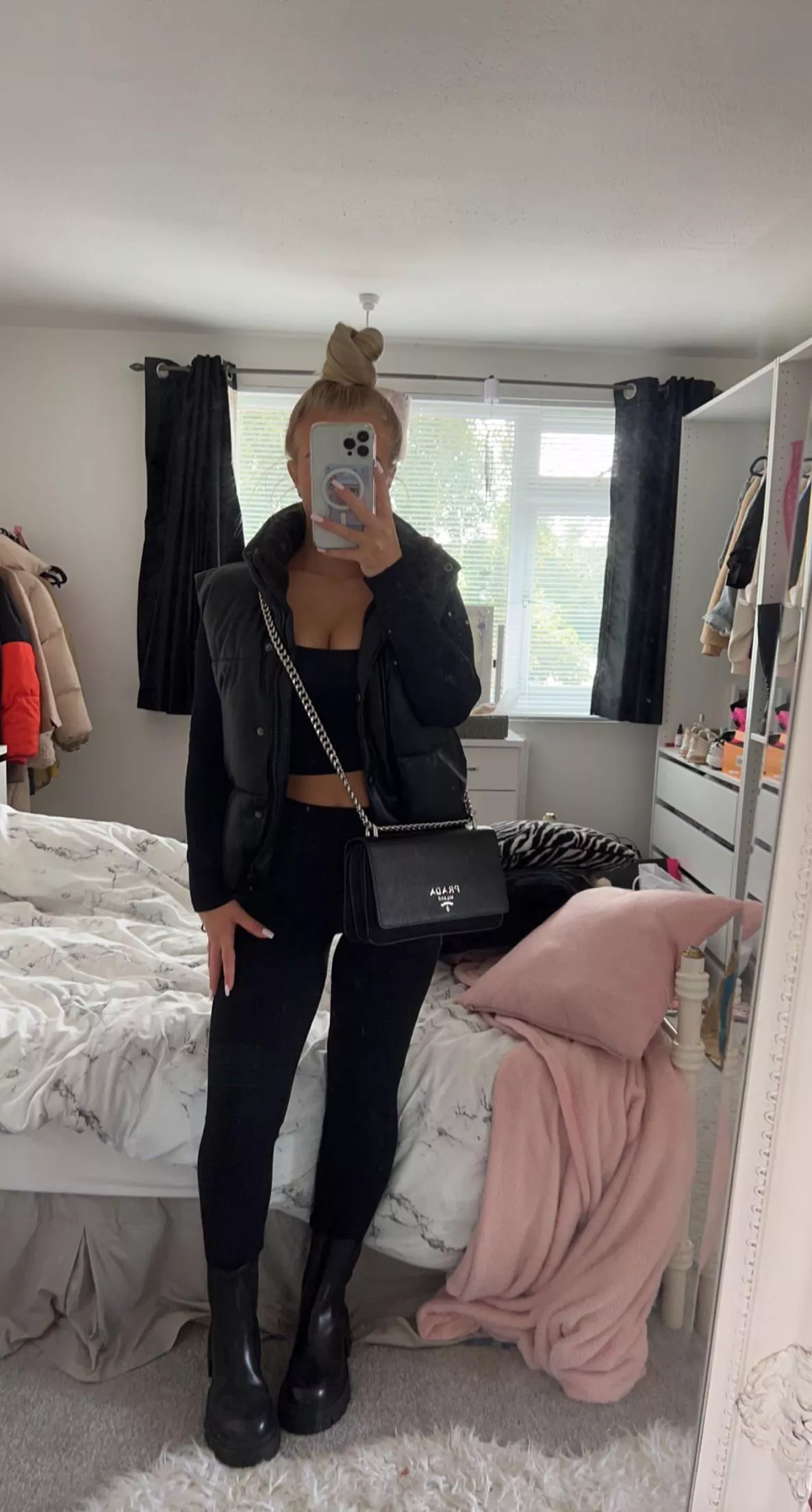 All black