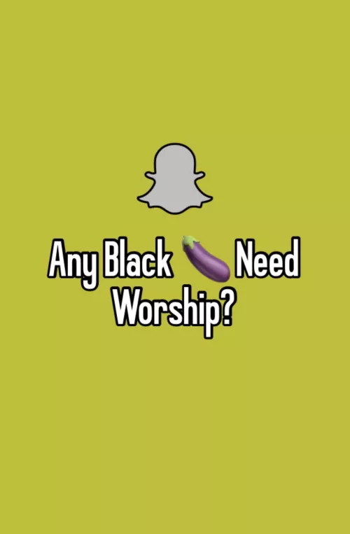 Any big black cocks need worshiping? S👻?