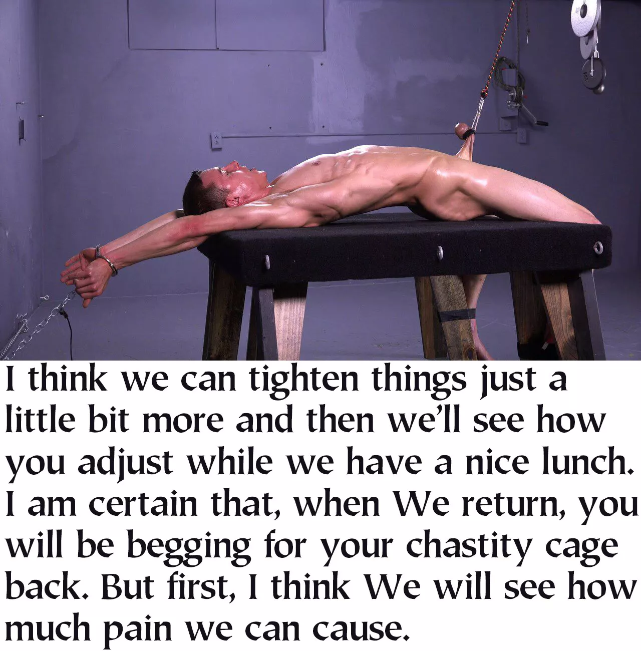 Begging for chastity. Which you just begged to be released from. Who knew that you would be so motivated to beg for any amount of chastity instead of this. Begging for chastity. Which you just begged to be released from. Who knew that you would be so motivated to beg for any amount of chastity instead of this.