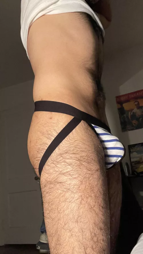 Bf got this jockstrap for me. He says, “jockstraps keep the sex hot 😉”
