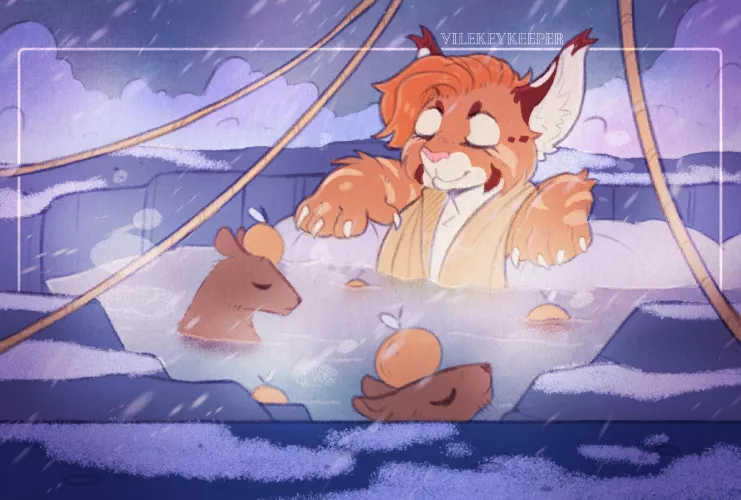 Hot springs (art by me)