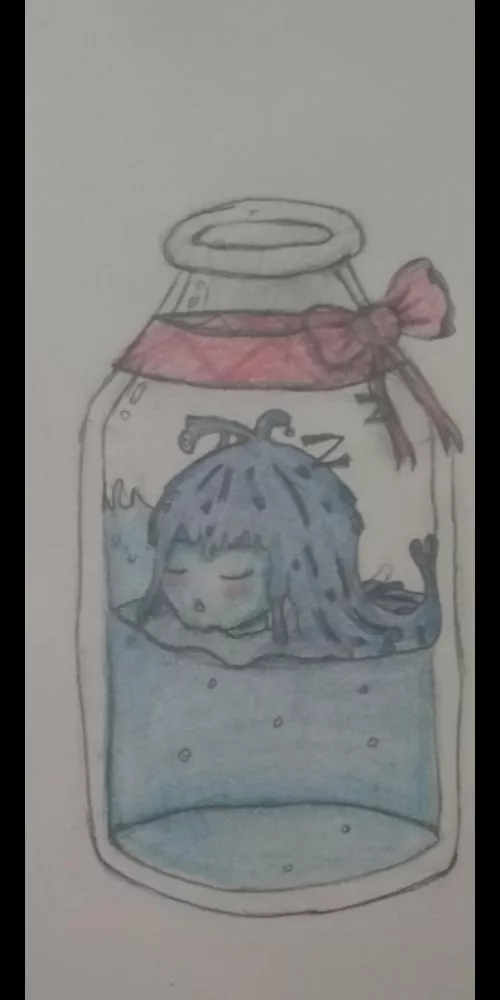 My first try at drawing a slime girl