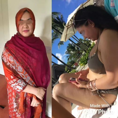 Pakistan born Muslimah gone bad 👙 🧕🇵🇰😲