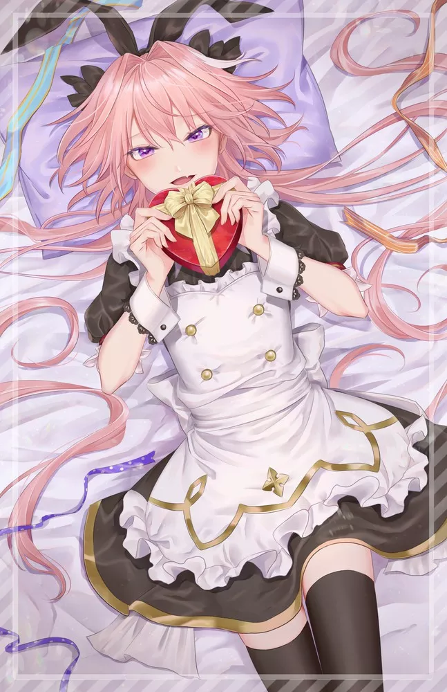 Please... would you accept my chocolate? I prepared it just for you~