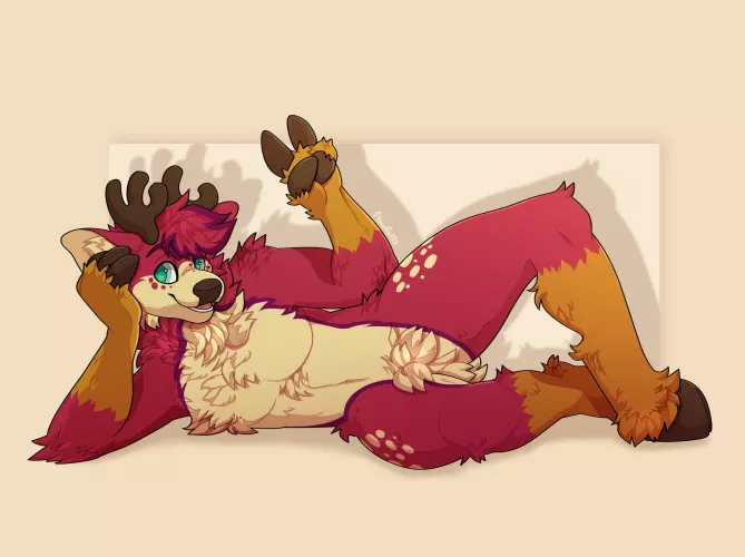 Relaxing in style//art by me @flowfells on twitter