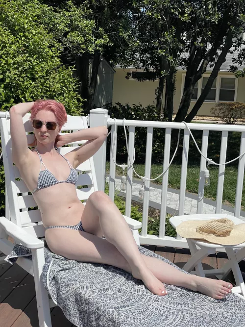 Trying to have some fun in the sun before I burn