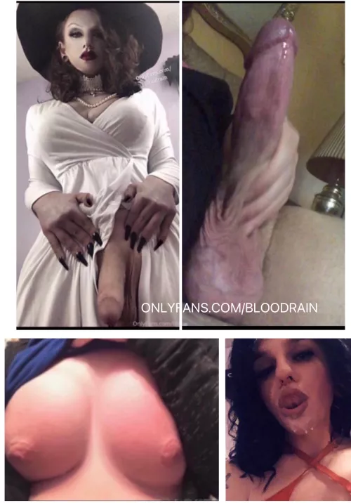 Would you rather cum on my tits or all over my face after you suck my throbbing girl cock? It’s your choice ;)