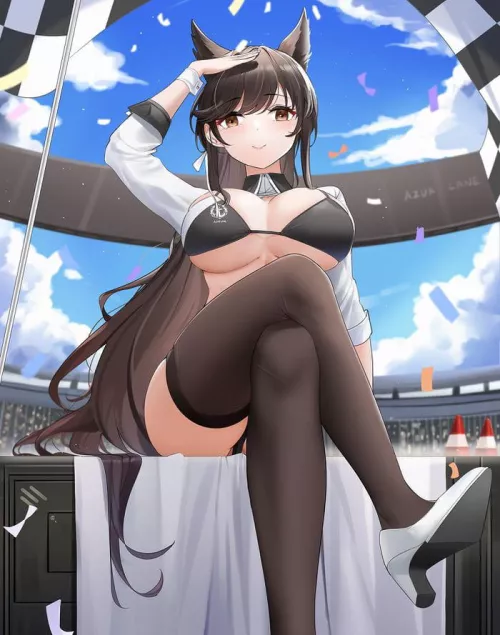 Atago at your service (Azur Lane)