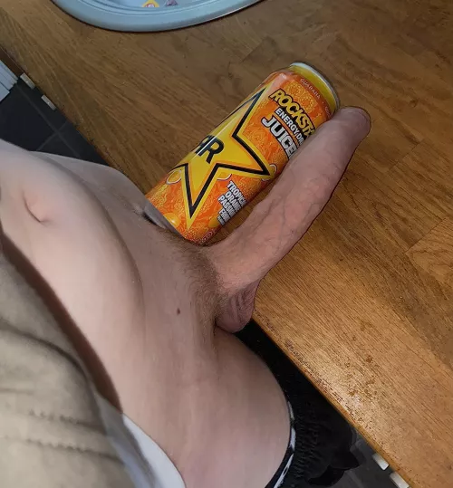 would u choose the energy drink or my cock? 😏