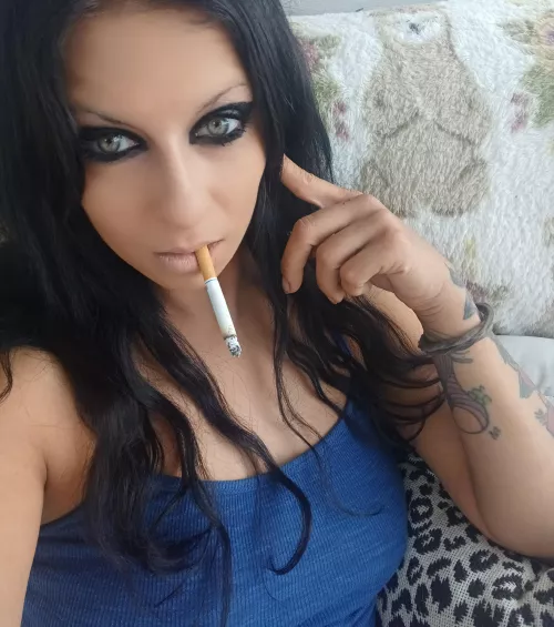 afternoon coffee and a smoke