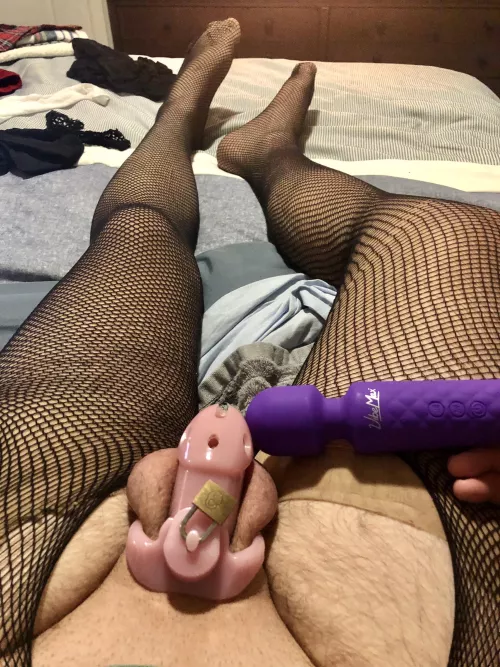 Can he get off while wearing a cage?? Stay tuned to find out! 😂