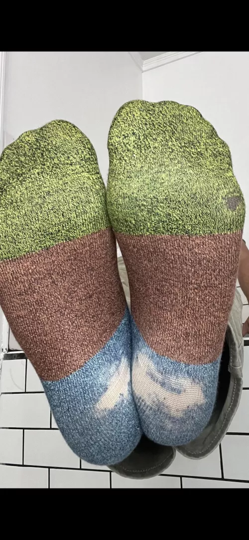 Looks like I may need some new socks…. What to do with the old ones?
