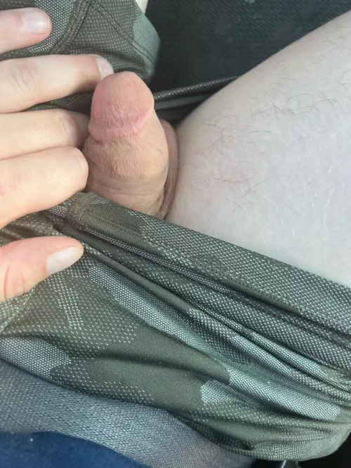 Quick game of peekaboo in the car… daily stories on OF btw😘