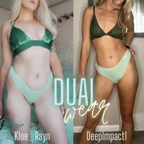 [selling] [f] [us] wha to better than 1? How about two sexy girls sharing a pair for you feat. @kloerayn Kloe_rayn