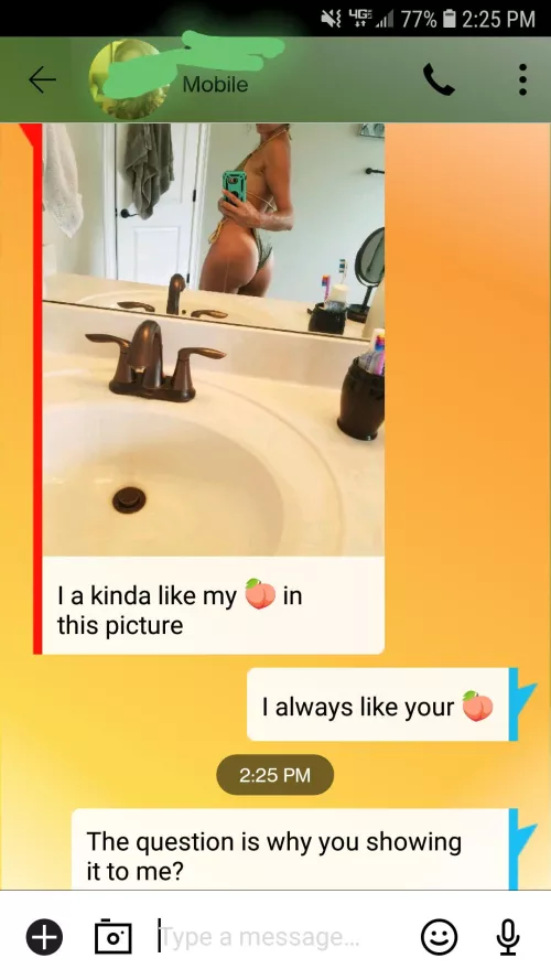 She's showing off, wonder if she sent it to anyone else?🤔