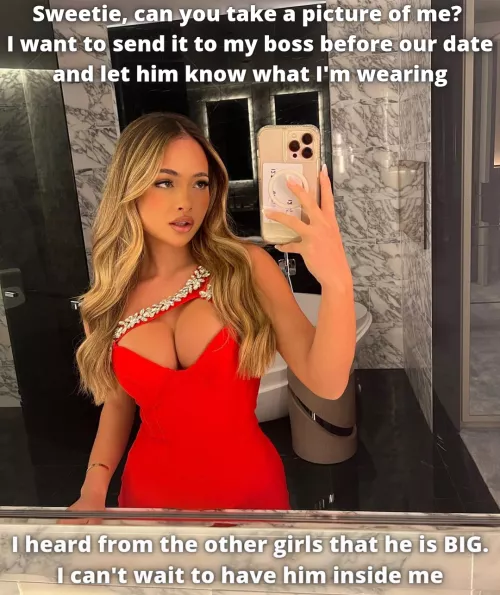 Your wife is excited to see her boss