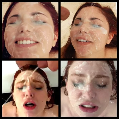 Fall 2022 head to head homemade bukkake contest, round 1 : Ariana (top row) vs Lacy