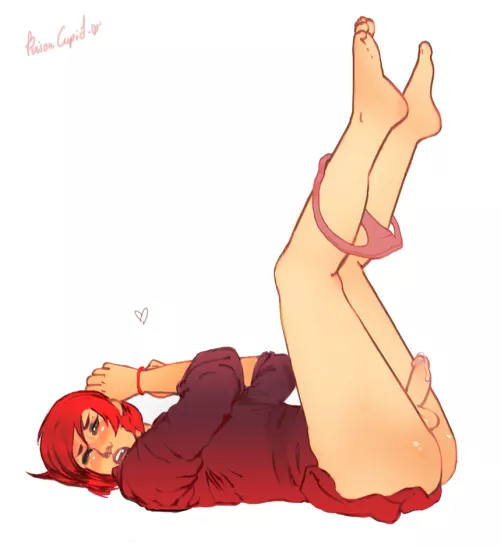 Feet up femboy! (PoisonCupid)