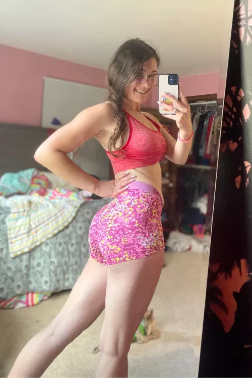 I hope I don’t distract you, while you’re trying to lift, too