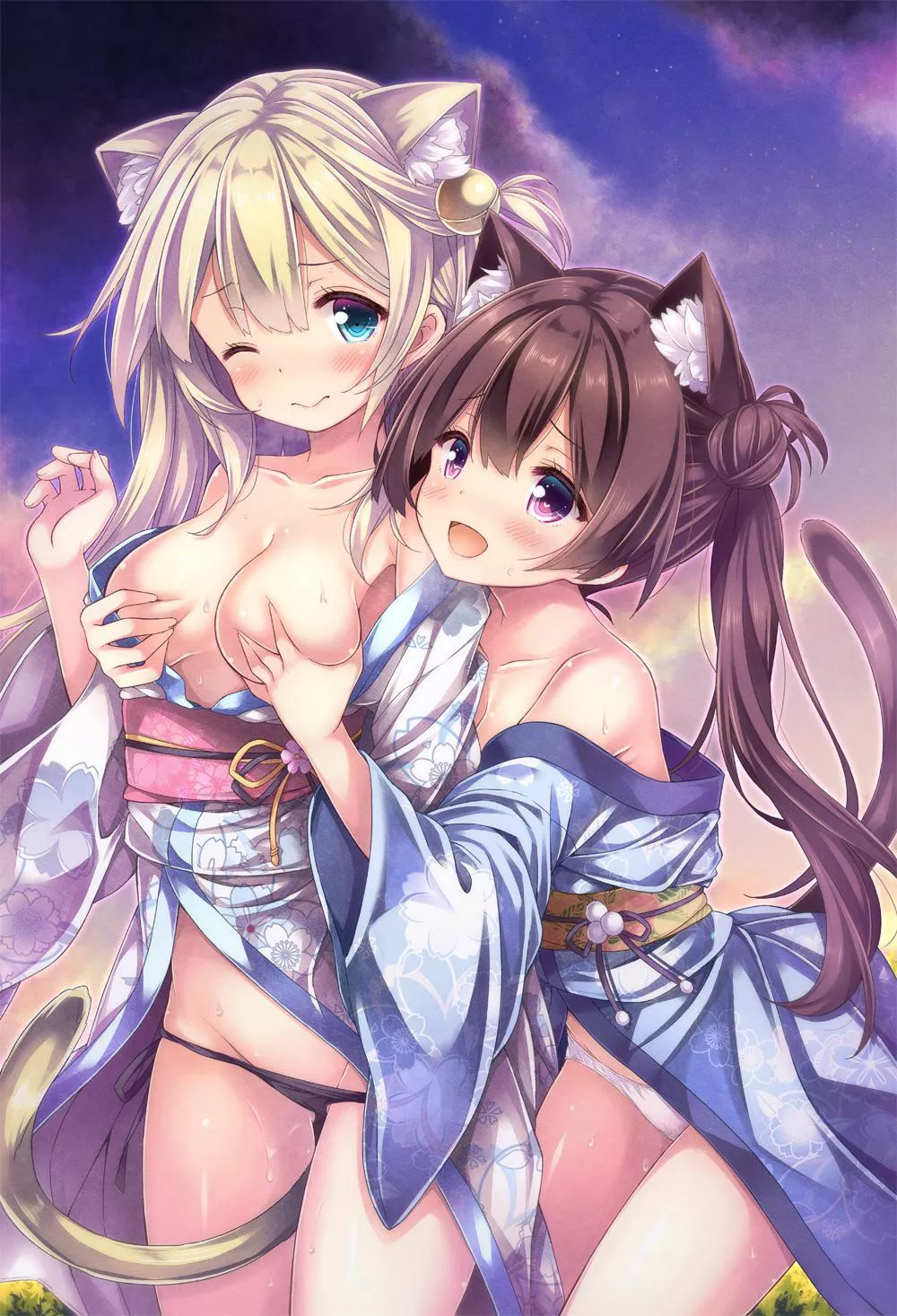 Nothing beats happy nekomimi girls (original) by [[Ryo] Botugu]