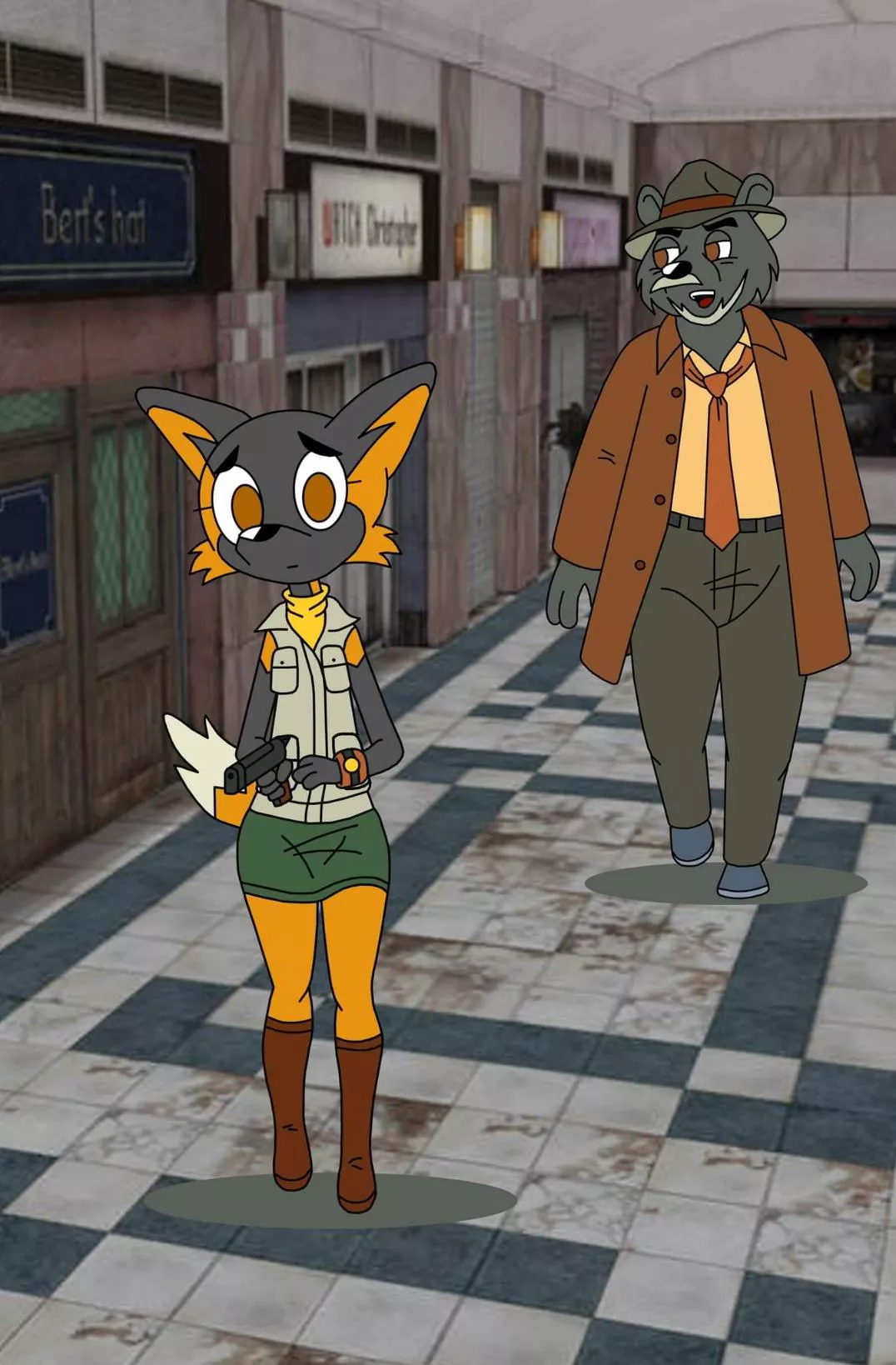 Blazy Fox my Girlsona character expressing my feminine side.
