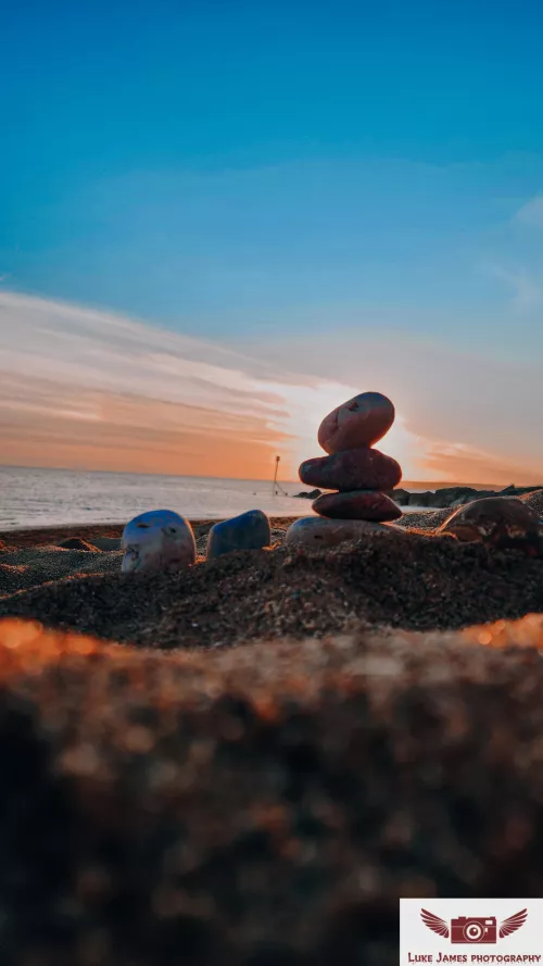 evening down the beach