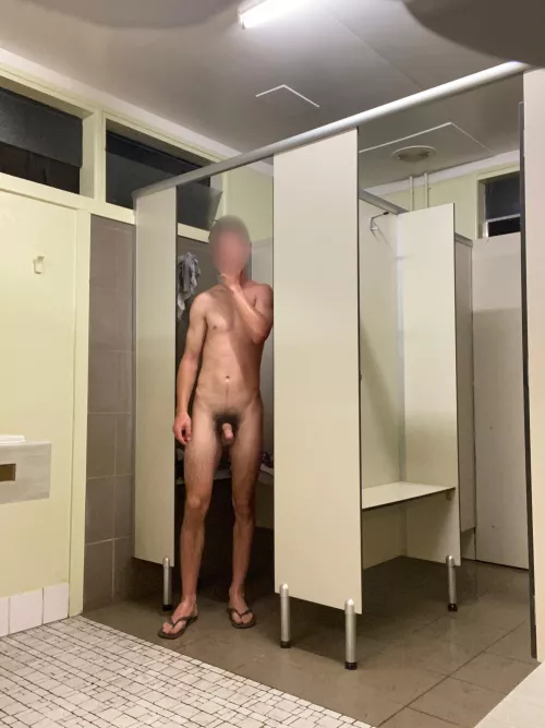 Is it ok to walk into the locker room like this?