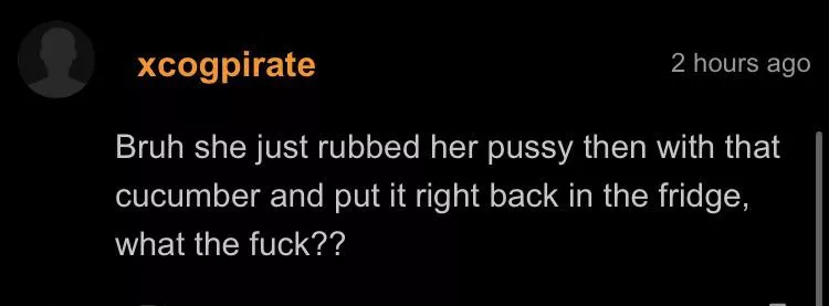 That’s yucky