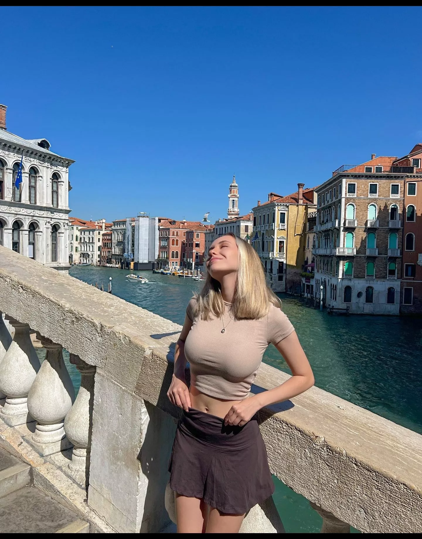 Busty blonde