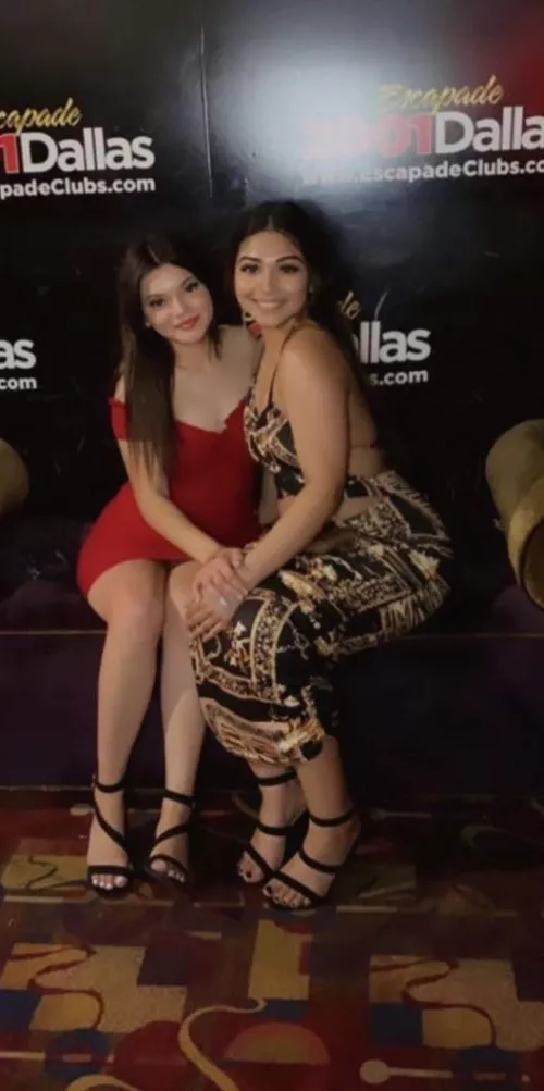 My Latina wife and her bff in red. Who looks like that can handle more dick?