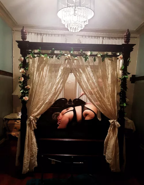 Receiving some light impact and sensation play from a lovely Domme